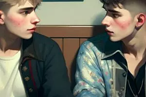 Straight twinks try out college life