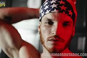 Brazilian Twink Bareback Action in Steamy Sauna Scene