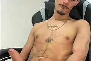 Man, this hairy twink with a massive cock just unloaded buckets everywhere!