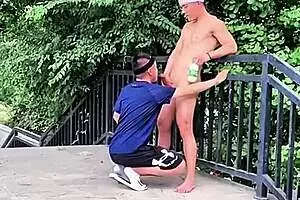 Handsome Asian Gay Couple Fucking Bareback in Homemade Clip