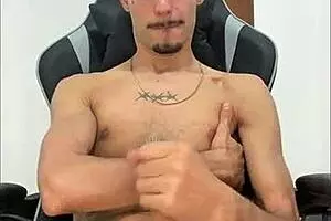 Man, this hairy twink with a massive cock just unloaded buckets everywhere!