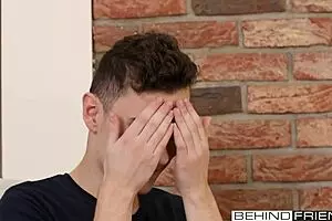 Young gay men in love
