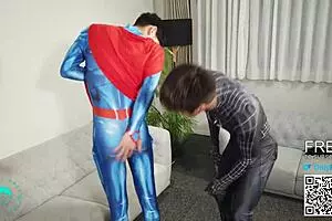 Japanese twink superheroes in action