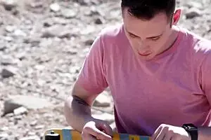 Santa relaxes after Christmas gift giving